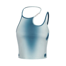 Load image into Gallery viewer, Hot Girls Irregular Halterneck Spaghetti Straps Cool Metal T-shirt Top Contrast Colors Suspenders Vest