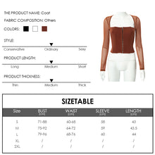 Load image into Gallery viewer, Autumn Solid Color Cardigan Square Neck Shirts Hook Button Waist Mesh Long Sleeve Fashion Casual Top