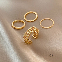 Load image into Gallery viewer, Fashion Personalized Rings Multi-Piece Set Adjustable Rings Stackable Simple Rings Jewelry Accessories for Women