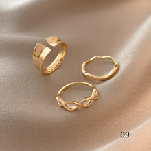Load image into Gallery viewer, Fashion Personalized Rings Multi-Piece Set Adjustable Rings Stackable Simple Rings Jewelry Accessories for Women