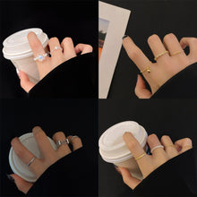 Load image into Gallery viewer, Fashion Temperament Adjustable Rings Multi-piece Stackable Rings Personalized Simple Ring Jewelry for Women