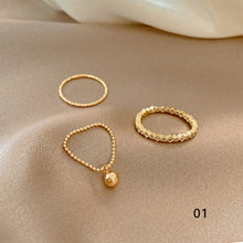 Load image into Gallery viewer, Fashion Temperament Adjustable Rings Multi-piece Stackable Rings Personalized Simple Ring Jewelry for Women