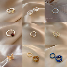 Load image into Gallery viewer, Exquisite Simple Rings Pearl Rings Fashion Adjustable Rings Temperament Jewelry Accessories for Women