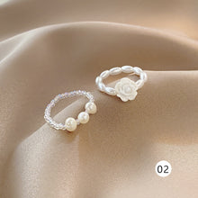 Load image into Gallery viewer, Exquisite Simple Rings Pearl Rings Fashion Adjustable Rings Temperament Jewelry Accessories for Women