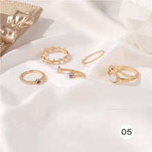Load image into Gallery viewer, Creative Retro Set Ring Simple Alloy Ring Multi-piece Set Stackable Ring Jewelry Accessories for Women
