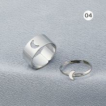 Load image into Gallery viewer, Couple Set Alloy Rings Fashion Personality Butterfly Star Open Rings Jewelry Accessories Gift for Men Women