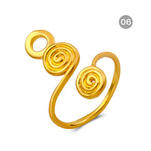 Load image into Gallery viewer, Geometric Beach Foot Ring Metal Cutout Knuckle Ring Fashion Simple Foot Ring Jewelry Accessories