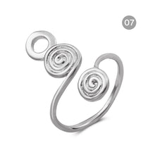 Load image into Gallery viewer, Geometric Beach Foot Ring Metal Cutout Knuckle Ring Fashion Simple Foot Ring Jewelry Accessories