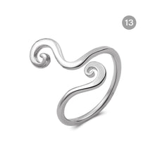 Load image into Gallery viewer, Geometric Beach Foot Ring Metal Cutout Knuckle Ring Fashion Simple Foot Ring Jewelry Accessories