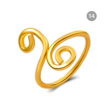 Load image into Gallery viewer, Geometric Beach Foot Ring Metal Cutout Knuckle Ring Fashion Simple Foot Ring Jewelry Accessories