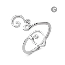 Load image into Gallery viewer, Geometric Beach Foot Ring Metal Cutout Knuckle Ring Fashion Simple Foot Ring Jewelry Accessories