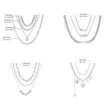 Load image into Gallery viewer, Creative Retro Multi-layer Necklace Personalized Simple Alloy Necklace Women Jewelry Accessories Gift