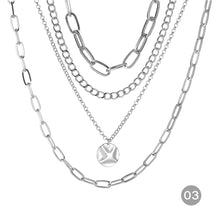 Load image into Gallery viewer, Creative Retro Multi-layer Necklace Personalized Simple Alloy Necklace Women Jewelry Accessories Gift