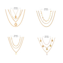 Load image into Gallery viewer, Fashion Personalized Multilayer Necklace Metal Chain Clavicle Chain Stacked Necklace Women Jewelry Accessories