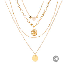 Load image into Gallery viewer, Fashion Personalized Multilayer Necklace Metal Chain Clavicle Chain Stacked Necklace Women Jewelry Accessories