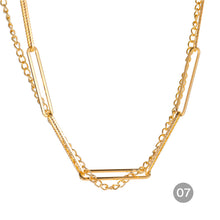 Load image into Gallery viewer, Fashion Personalized Multilayer Necklace Metal Chain Clavicle Chain Stacked Necklace Women Jewelry Accessories