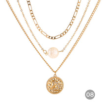 Load image into Gallery viewer, Fashion Personalized Multilayer Necklace Metal Chain Clavicle Chain Stacked Necklace Women Jewelry Accessories