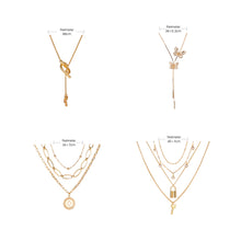 Load image into Gallery viewer, Creative Vintage Multilayer Necklace Alloy Pendant Clavicle Chain Necklace Jewelry Accessories Gift