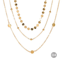 Load image into Gallery viewer, Creative Vintage Multilayer Necklace Alloy Pendant Clavicle Chain Necklace Jewelry Accessories Gift