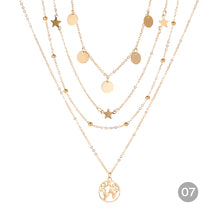 Load image into Gallery viewer, Creative Vintage Multilayer Necklace Alloy Pendant Clavicle Chain Necklace Jewelry Accessories Gift