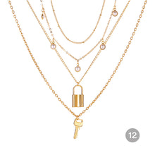 Load image into Gallery viewer, Creative Vintage Multilayer Necklace Alloy Pendant Clavicle Chain Necklace Jewelry Accessories Gift