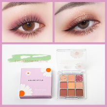 Load image into Gallery viewer, 9 Colors Eyeshadow Palette Portable Matte Pearlescent Eyeshadow Palette Long Lasting Beauty Eye Makeup Cosmetics