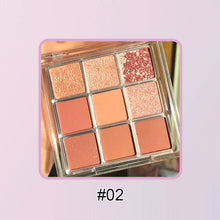 Load image into Gallery viewer, 9 Colors Eyeshadow Palette Portable Matte Pearlescent Eyeshadow Palette Long Lasting Beauty Eye Makeup Cosmetics