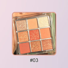 Load image into Gallery viewer, 9 Colors Eyeshadow Palette Portable Matte Pearlescent Eyeshadow Palette Long Lasting Beauty Eye Makeup Cosmetics