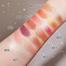 Load image into Gallery viewer, Portable Iron Box Two-color Eyeshadow Palette Matte Pearlescent Eyeshadow Palette Eyes Makeup Cosmetics