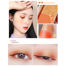Load image into Gallery viewer, Portable Iron Box Two-color Eyeshadow Palette Matte Pearlescent Eyeshadow Palette Eyes Makeup Cosmetics