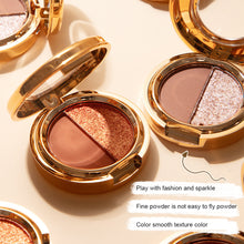 Load image into Gallery viewer, Matte Pearlescent Duo Eyeshadow Palette Long Lasting Waterproof Eyeshadow Palette Beauty Eyes Makeup Cosmetics