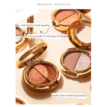 Load image into Gallery viewer, Matte Pearlescent Duo Eyeshadow Palette Long Lasting Waterproof Eyeshadow Palette Beauty Eyes Makeup Cosmetics