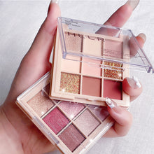 Load image into Gallery viewer, 9 Colors Eyeshadow Palette Pearlescent Matte Eyeshadow Palette Portable Makeup Palette Eyes Makeup Cosmetics