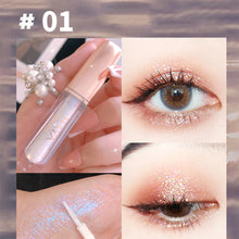 Load image into Gallery viewer, Glitter Liquid Eyeshadow Pearlescent Fine Shimmering Eye Shadow Liquid Eye Makeup Brightening Liquid Makeup Cosmetics