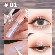 Load image into Gallery viewer, Glitter Liquid Eyeshadow Pearlescent Fine Shimmering Eye Shadow Liquid Eye Makeup Brightening Liquid Makeup Cosmetics