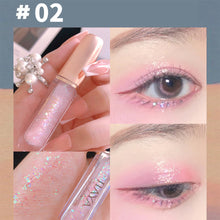 Load image into Gallery viewer, Glitter Liquid Eyeshadow Pearlescent Fine Shimmering Eye Shadow Liquid Eye Makeup Brightening Liquid Makeup Cosmetics