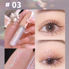 Load image into Gallery viewer, Glitter Liquid Eyeshadow Pearlescent Fine Shimmering Eye Shadow Liquid Eye Makeup Brightening Liquid Makeup Cosmetics