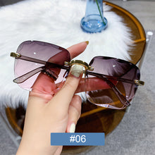 Load image into Gallery viewer, Fashion Frameless Sunglasses Simple Personality UV Protection Sunglasses Women Sunglasses Outdoor Glasses