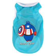 Load image into Gallery viewer, Summer Breathable Pet Mesh Vest Cartoon Print Puppy Dog Clothing Cat T-Shirt Sport Shirt Quick-drying Pet Clothes XS-XL