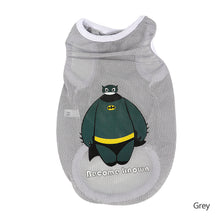 Load image into Gallery viewer, Summer Breathable Pet Mesh Vest Cartoon Print Puppy Dog Clothing Cat T-Shirt Sport Shirt Quick-drying Pet Clothes XS-XL