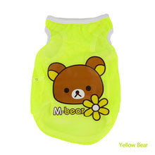 Load image into Gallery viewer, Summer Breathable Pet Mesh Vest Cartoon Print Puppy Dog Clothing Cat T-Shirt Sport Shirt Quick-drying Pet Clothes XS-XL