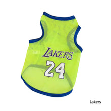 Load image into Gallery viewer, Summer Breathable Pet Mesh Vest Cartoon Print Puppy Dog Clothing Cat T-Shirt Sport Shirt Quick-drying Pet Clothes XS-XL