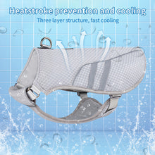 Load image into Gallery viewer, Adjustable Reflective Summer Pet Dog Heat Stroke Cool Clothes Vest Outdoor Sun Protection Coat Ice-cold Jackets for Medium Large Dog