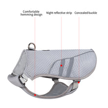Load image into Gallery viewer, Adjustable Reflective Summer Pet Dog Heat Stroke Cool Clothes Vest Outdoor Sun Protection Coat Ice-cold Jackets for Medium Large Dog
