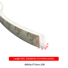 Load image into Gallery viewer, 10M Brush Strip Self Adhesive Door Window Sealing Strip Home Door Window Sound Insulation Wind-proof Strip Gasket