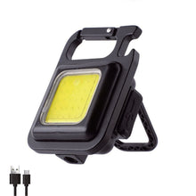 Load image into Gallery viewer, Mini LED Working Light Portable USB Rechargeable Flashlight Bright Keychain Light COB Work Lamp For Outdoor Camping Security