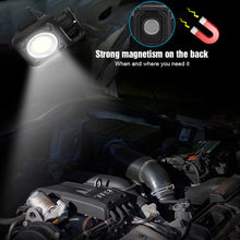 Load image into Gallery viewer, LED Flashlight Portable Pocket Work Light Keychain USB Rechargeable COB Lantern for Outdoor Camping Small Light Corkscrew