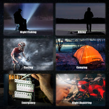 Load image into Gallery viewer, LED Flashlight Portable Pocket Work Light Keychain USB Rechargeable COB Lantern for Outdoor Camping Small Light Corkscrew