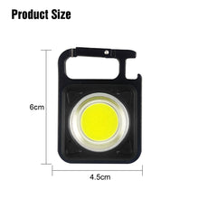 Load image into Gallery viewer, LED Flashlight Portable Pocket Work Light Keychain USB Rechargeable COB Lantern for Outdoor Camping Small Light Corkscrew