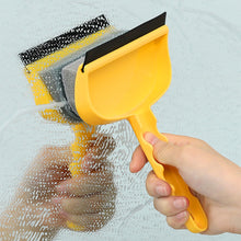 Load image into Gallery viewer, Double Side Cleaning Squeegee Scraper Glass Wiper Mirror Cleaner Bathroom Silicone Cleaning Tool with Handle